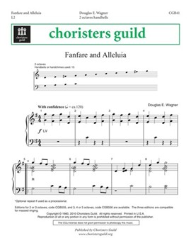 Fanfare and Alleluia by for Handbells 2 Octave