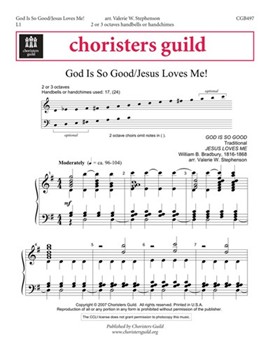 God Is So Good/jesus Loves Me by - Stephenson Valerie - for Handbells