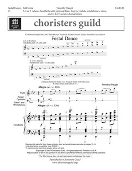 Festal Dance by Waugh Timothy H for Organ Score
