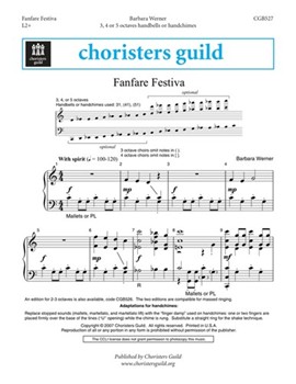 Fanfare Festiva by Werner Barbara for Handbells 3-5 Octave
