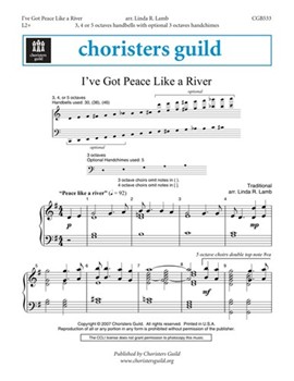 I've Got Peace Like A River by - Lamb Linda R. - for Handbells