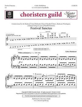 Festival Sanctus by Moklebust Cathy for Handbells 4-6 Octave