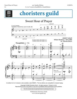 Sweet Hour Of Prayer by Bradbury William B - Eithun Sandra - for Handbells