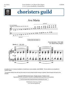 Ave Maria by Schubert Franz - Rogers Sharon - for Handbells