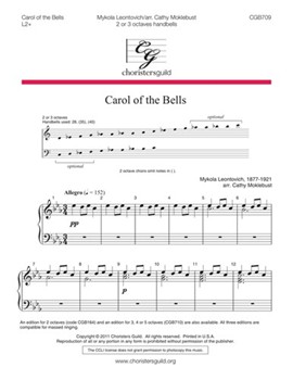 Carol Of The Bells by - Moklebust Cathy - for Handbells