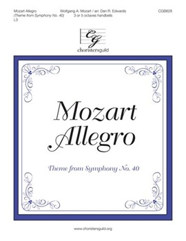 Mozart Allegro by Mozart Wolfgang Amadeus - Edwards Dan R - for Handbells 3-5 Octave