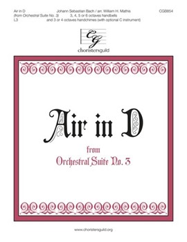 Air in D by Bach Johann Sebastian - Mathis William H. - for Handbells 3-6 Octave