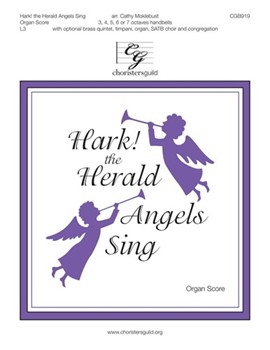 Hark The Herald Angels Sing by - Moklebust Cathy - for Organ Score