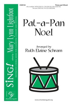Patapan Noel by - Schram Ruth Elaine - for 3-Part Mixed and Piano