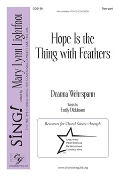 Hope is the Thing with Feathers by Wehrspann Deanna for 2-Part and Piano