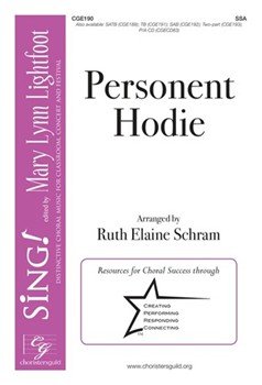Personent Hodie by - Schram Ruth Elaine - for SSA