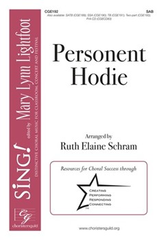 Personent Hodie by - Schram Ruth Elaine - for SAB