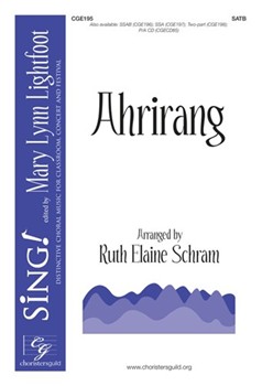 Ahrirang by - Schram Ruth Elaine - for SATB and Piano