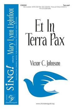 Et In Terra Pax by Johnson Victor C for 2-Part and Piano