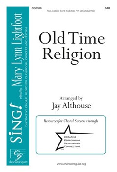 Old Time Religion by - Althouse Jay - for SAB and Piano