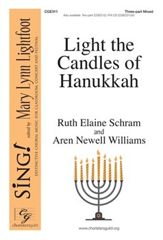 Light the Candles of Hanukkah by Schram and Williams for SAB and Piano