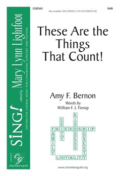 These Are the Things That Count by Bernon Amy F William F J Fienup for SAB and Piano