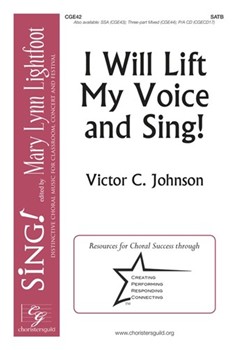 I Will Lift My Voice and Sing by Johnson Victor C for Accompaniment CD