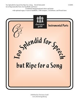 Too Splendid For Speech But Ripe For ... by Schwoebel David for Instrumental Parts