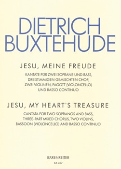 Jesu my heart's treasure BuxWV 60 -Cantata- by Buxtehude Dietrich for 2SSolo/BSo