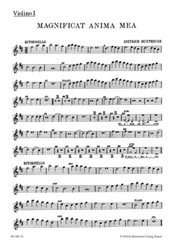 Magnificat anima mea BuxWV-Anh 1 -Motet- by Buxtehude Dietrich for
