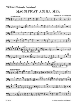 Magnificat anima mea BuxWV-Anh 1 -Motet- by Buxtehude Dietrich for