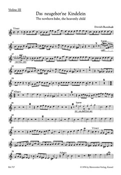 The newborn babe the heavenly child BuxWV 13 -Cantata- by Buxtehude Dietrich for