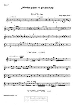 Wo Gott zuhaus nit gibt sein Gunst op. 11/1 (1933) -Choralkantate- by Distler Hugo for
