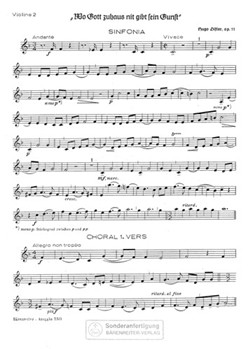Wo Gott zuhaus nit gibt sein Gunst op. 11/1 (1933) -Choralkantate- by Distler Hugo for