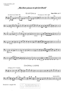 Wo Gott zuhaus nit gibt sein Gunst op. 11/1 (1933) -Choralkantate- by Distler Hugo for