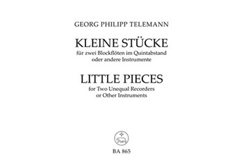 11 kleine Stucke by Telemann Georg Philipp for Recorder-S