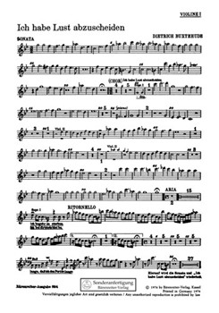 Ich habe Lust abzuscheiden BuxWV 46 -Kantate- by Buxtehude Dietrich for