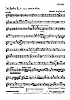 Ich habe Lust abzuscheiden BuxWV 46 -Kantate- by Buxtehude Dietrich for