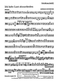 Ich habe Lust abzuscheiden BuxWV 46 -Kantate- by Buxtehude Dietrich for
