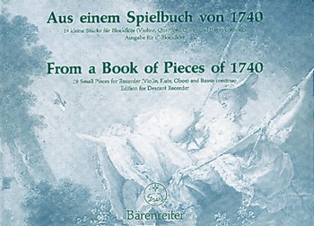 Aus einem Spielbuch von 1740 by for Recorder-S