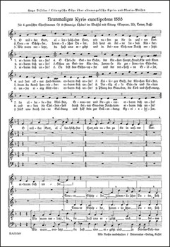 neunmaliges Kyrie cunctipotens ("O milder Gott") (1566) (Satz aus "Liturgische Satze uber altevangel by Distler Hugo for Mixed Choir