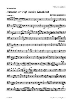 Furwahr er trug unsere Krankheit BuxWV 31 -Passionskantate- (Behold he bore all our infirmities) by Buxtehude Dietrich for