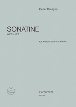 Sonatine mit Verwendung des Liedes "Der Winter ist vergangen" F-Dur op. 18/2 by Bresgen Cesar for Recorder-A