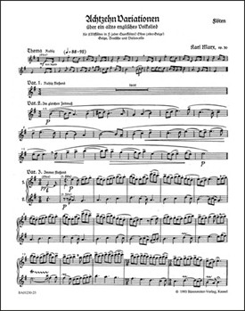 18 Variationen uber ein englisches Volkslied (O the cuckoo is a pretty bird) op. 30 by Marx Karl for