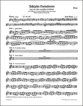 18 Variationen uber ein englisches Volkslied (O the cuckoo is a pretty bird) op. 30 by Marx Karl for