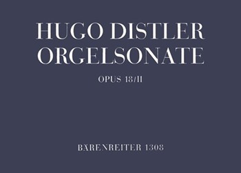 Orgelsonate (Trio) op. 18/2 by Distler Hugo for Org