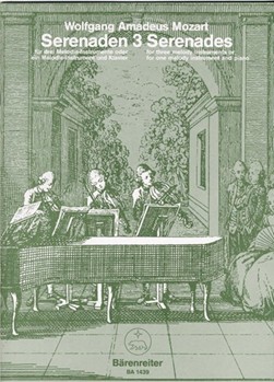 Serenades Volume 3 by Mozart Wolfgang Amadeus - Irmer and Marguerre - for Instrument Trio