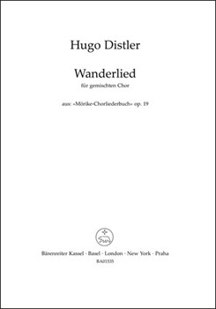 Wanderlied (Entflohn sind wir der Stadt Gedrange) (aus "Morike-Chorliederbuch" op. 19) by Distler Hugo for Mixed Choir