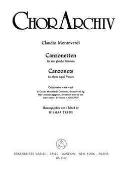 Canzonetten by Monteverdi Claudio for Female cho