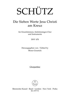 7 Last Words Of Christ by Schutz for SATB (Chorus Score)