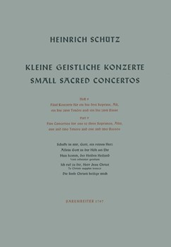Kleine geistliche Konzerte Heft 9 by Schutz Heinrich for Voices/Bc