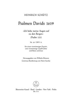 Psalms Of David #121 by Schutz Heinrich for Full Score