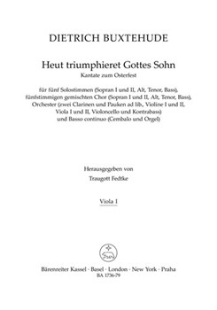 Heut triumphieret Gottes Sohn BuxWV 43 -Osterkantate- by Buxtehude Dietrich for