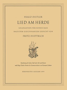 Lied am Herde op. 21/1 (1941) -Solokantate- by Distler Hugo for BarSolo/AS