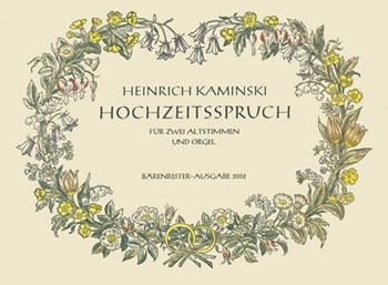 Hochzeitsspruch (So binde ich mich dir in heilgem Bunde) by Chambinski Heinrich for 2ASolo/Org